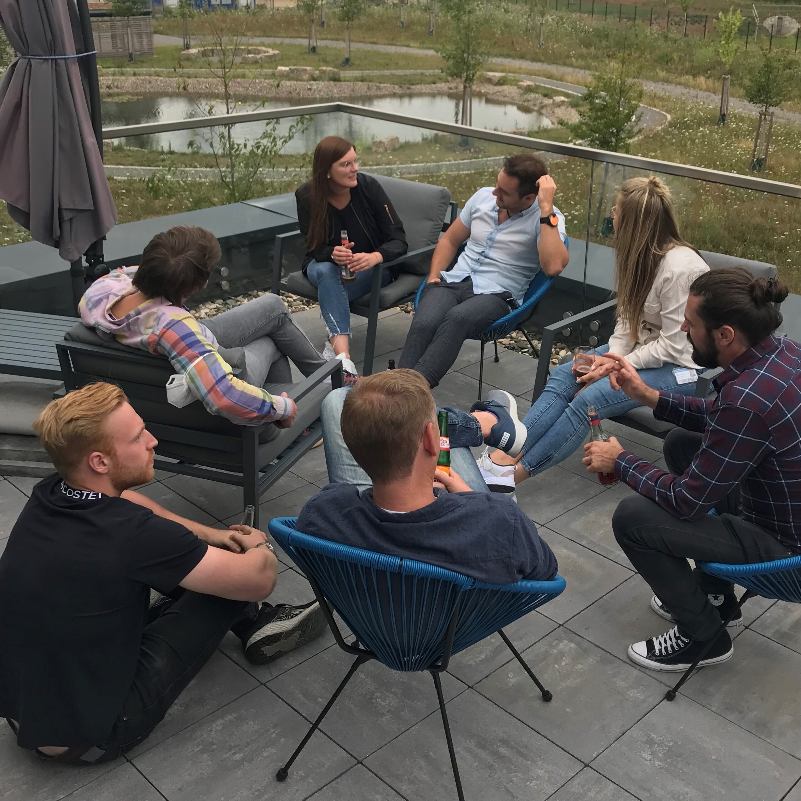 Grillen auf der Terrasse