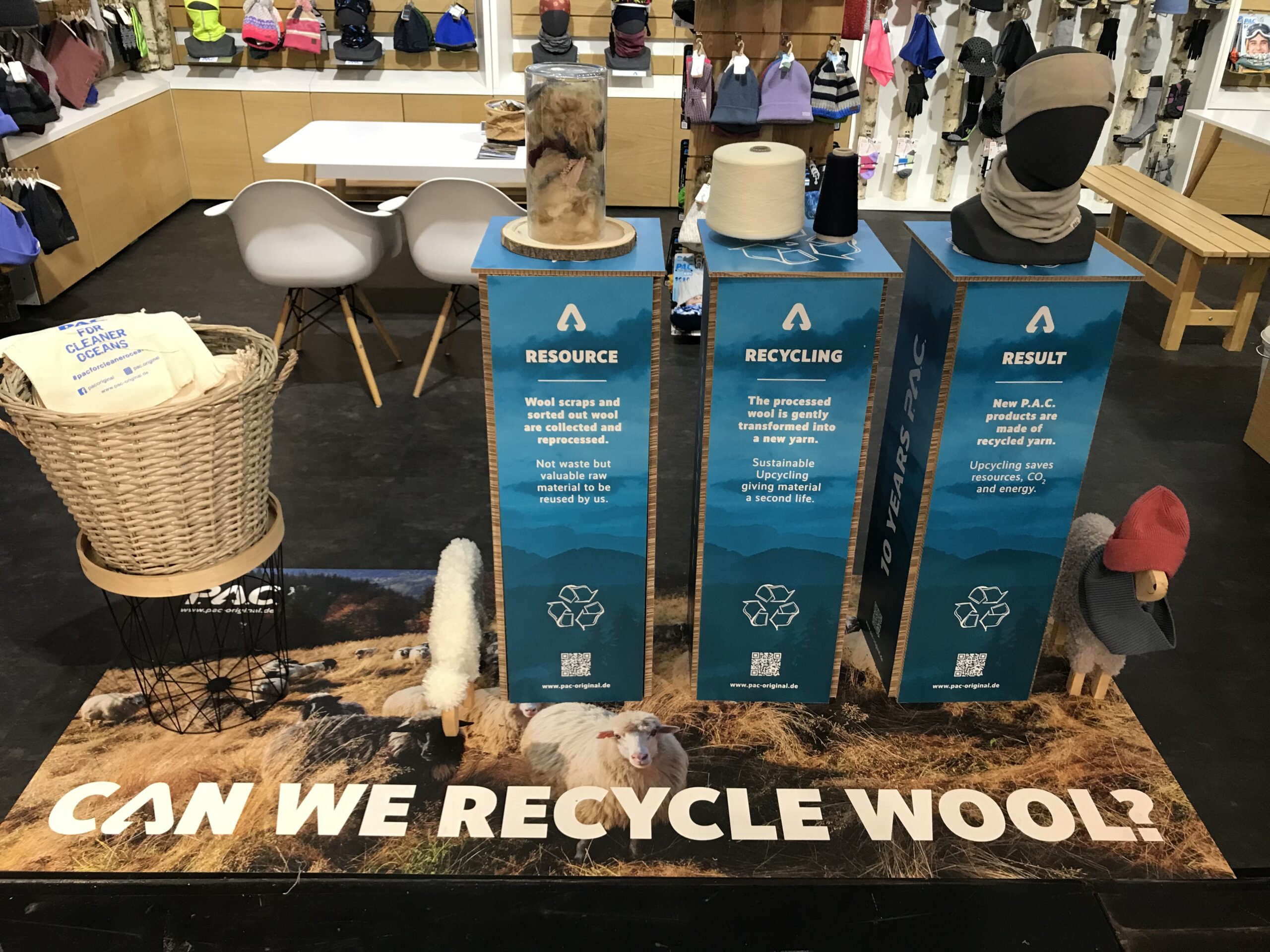 ISPO 2022 Stand Recycling Wool