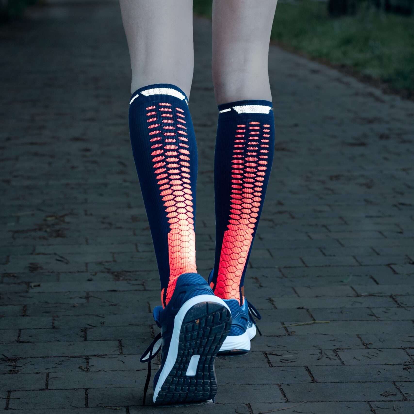 Hohe Run Sock RN 7.2 mit Kompression Anti Insect Reflektor