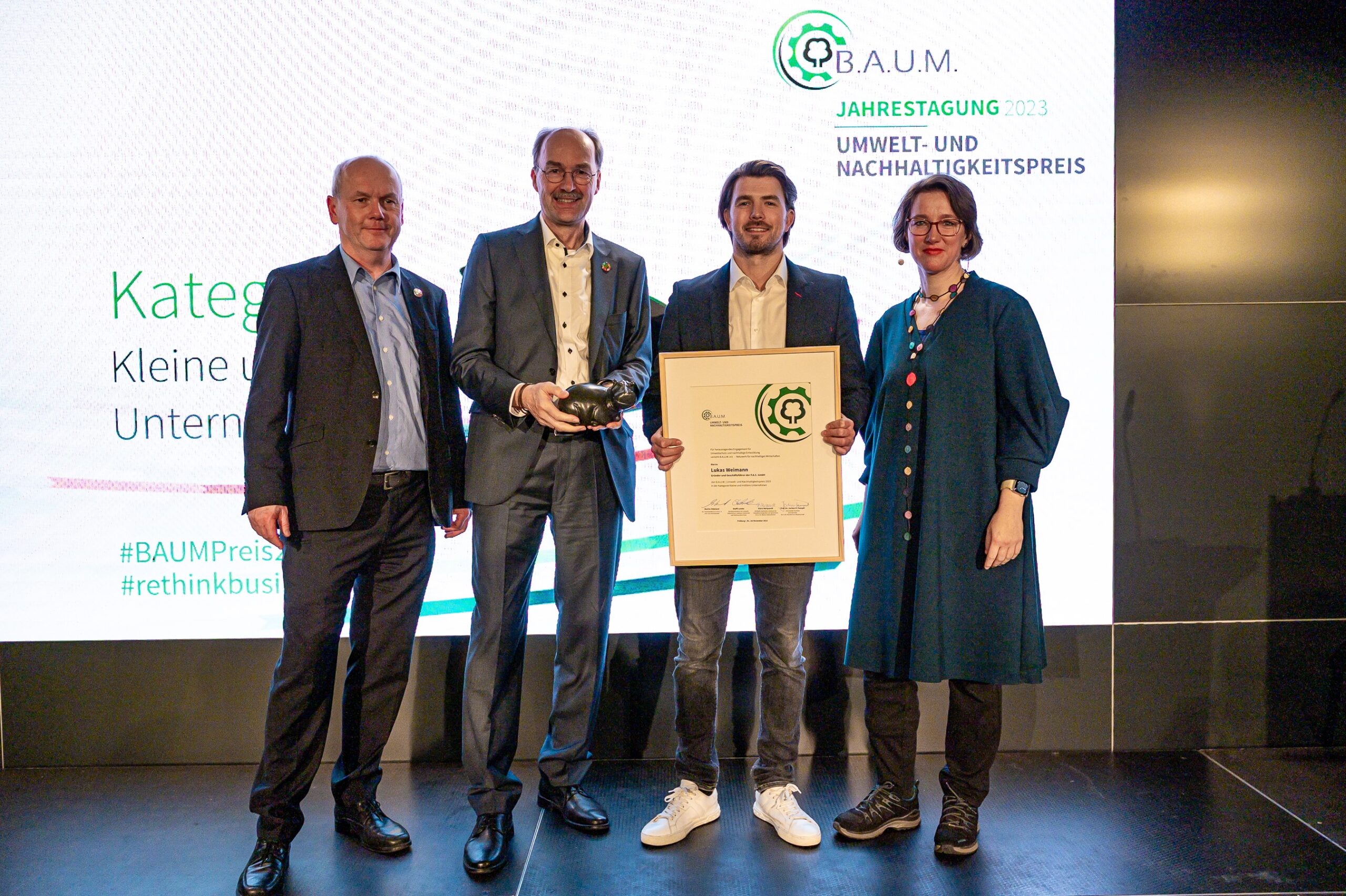 P.A.C.-CEO Lukas Weimann gewinnt B.A.U.M. | Umwelt- und Nachhaltigkeitspreis