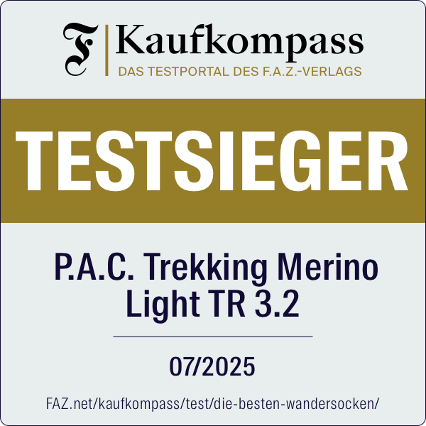 Kaufkompass-Testsieger P.A.C. Trekking Merino Light TR 3.2